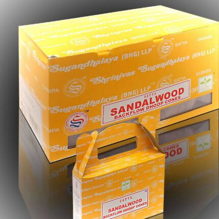 Αρωματικοί κώνοι αντίστροφης ροής με άρωμα σανδαλόξυλο Ινδίας