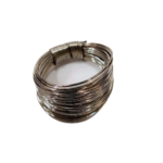 Δαχτυλίδι χειροποίητο από λευκο μπρούτζο σειρέ