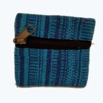 Μικρό πορτοφολάκι υφαντό βαμβάκι σε μπλέ αποχρώσεις από Νεπάλ