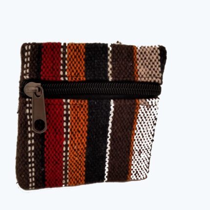 Μικρό υφαντό πορτοφολάκι με χρωματιστές ρίγες , χειροποίητο από Νεπάλ