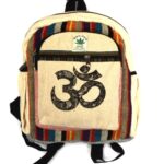 Τσάντα πλάτης από βαμβάκι και κάναβη σύμβολο Ομ από Νεπάλ