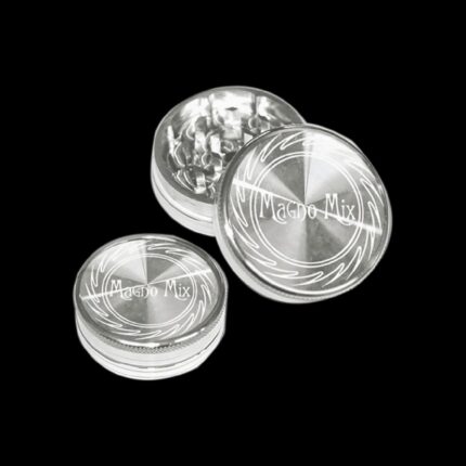 Τρίφτης καπνού από αλουμίνιο 2 επιπέδων ασημί χρώμα