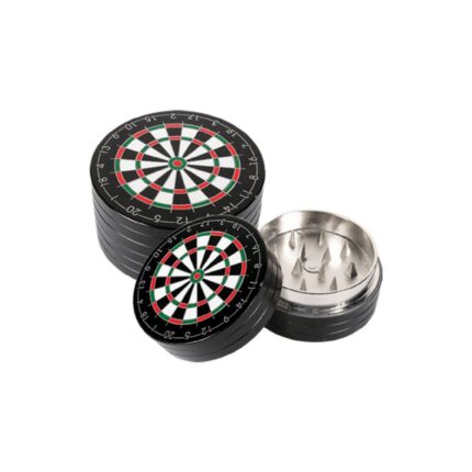 Τρίφτης καπνού 2 επιπέδων αλουμίνιο μαύρο στόχος