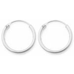 Κρίκος αυτιού ασήμι χονδρός σκέτος