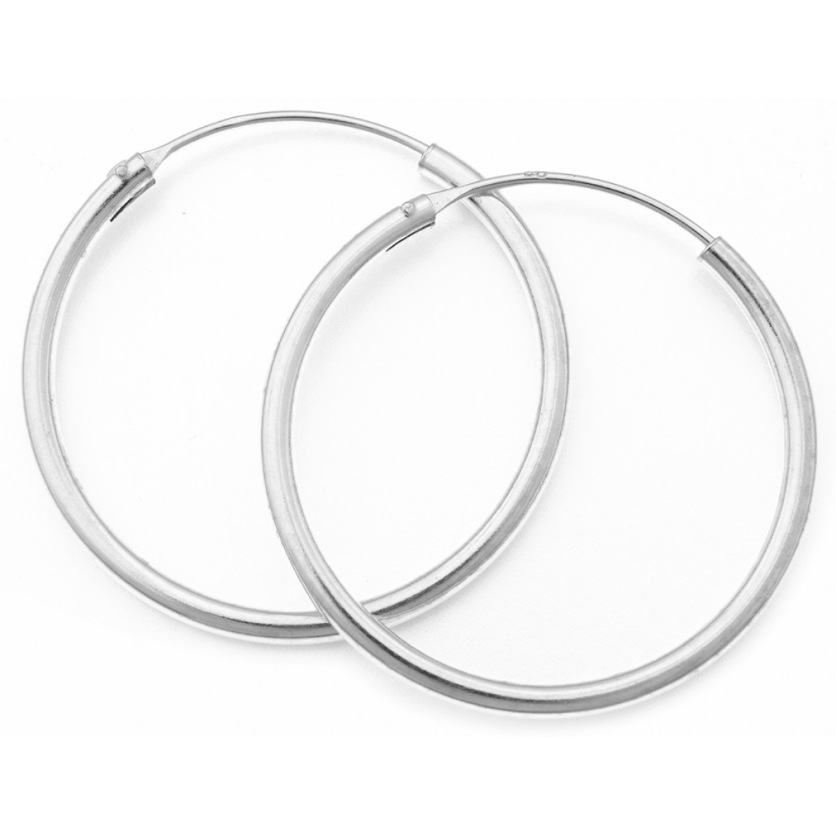 Κρίκος αυτιού από ασήμι σκέτος χοντρός μεγάλο μέγεθος Κρίκος αυτιού από ασήμι σκέτος χοντρός μεγάλο μέγεθος