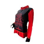 wbn 931 c nepali black red tree women shirt