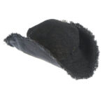 καπέλο χειροποίητο από κλωστική κάνναβη και βαμβάκι unisex σε μαύρο χρώμα