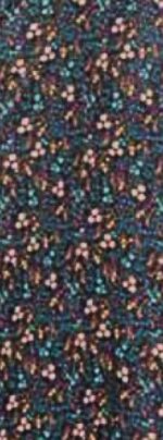 Platinum φούστα μάξι από πολυεστέρα με λάστιχο στη μέση και αποσπόμενη ζώνη σε υπέροχη πετρόλ αποχρωση και μοτίβο πολύχρωμα λουλούδια