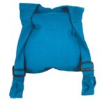 Τσάντα πλάτης σε μπλέ χρώμα με κρακά τσεπάκια χειροποίητη στο Νεπάλ